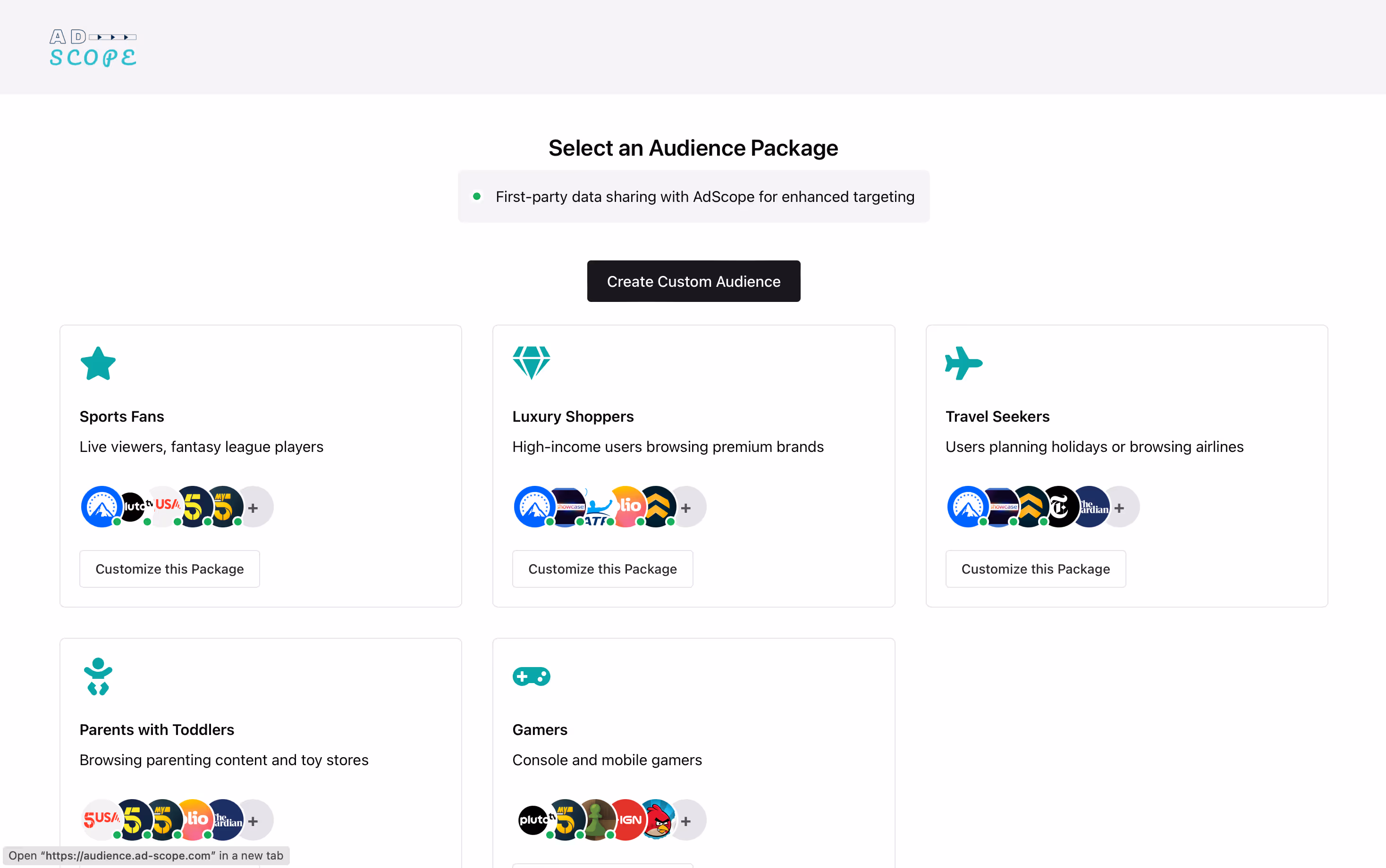 AI powered audiences dashboard